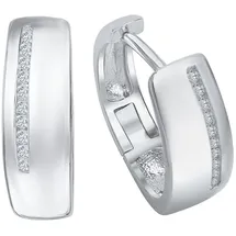 VIVANCE Creolen VIVANCE Silber rhodiniert mit Zirkonia 925  one-size