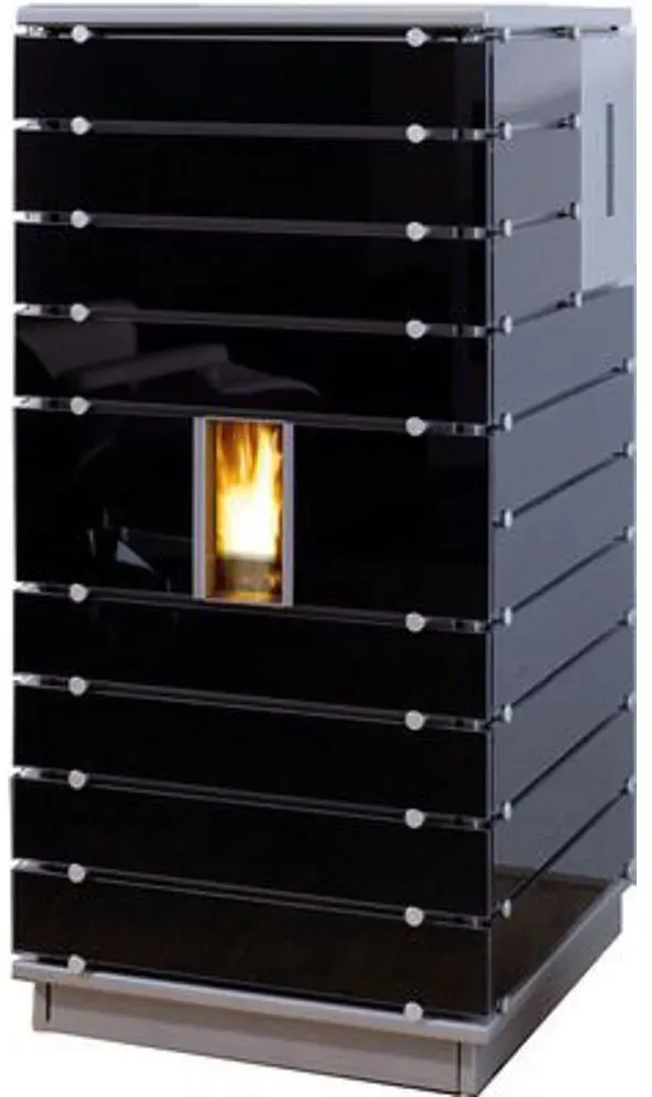 Wodtke Primärofen ivo.tec water+, Dekor black, 8 kW