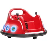 aiyaplay 12V Kinder Autoscooter mit 2,4 G Fernbedienung, Elektro Bumper mit Musik und Lichtern, 1,5-3 km/h, Kinder Elektroauto mit 360°-Drehung, für Kinder 3-5 Jahre, Rot