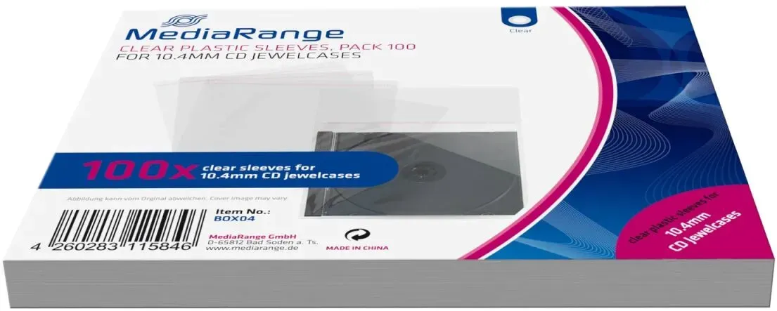 MediaRange BOX04 CD-Hülle Schutzhülle 1 Disks Transparent