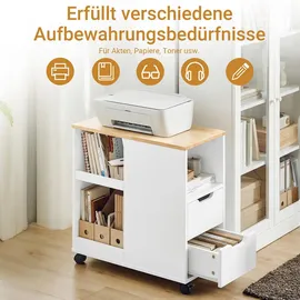 SoBuy Druckertisch 30x60x60 cm Weiß