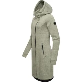Ragwear Damen, Leichter Sweat Übergangsmantel lang windabweisend mit Kapuze Letti Long Olive Gr. XS - XS
