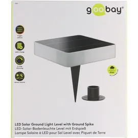 goobay LED-Solar-Bodenleuchte schwarz 3,0 cm inkl. Erdspieß