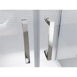 Glaszentrum Hagen 80x80x80x195cm Mille Duschkabine 8mm/6mm ESG Glas