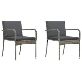 vidaXL Garten Bistro Set 3-tlg. Grau