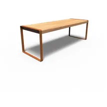 Adezz Gartentisch 230 x 79 x 75 cm Holzplatte Garapa