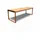 Adezz Gartentisch 230 x 79 x 75 cm Holzplatte Garapa