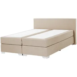 Beliani Boxspringbett Beige 160 x 200 cm Modern