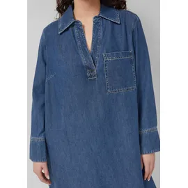 s.Oliver Denim-Kleid Midikleid Blau 46