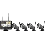 Sygonix Funk-Überwachungskamera-Set mit 4 Kameras 1280 x 720 Pixel 2.4 GHz