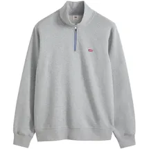 Levi's Original Housemark 1/4 Zip Sweatjacke Herren Grau XL