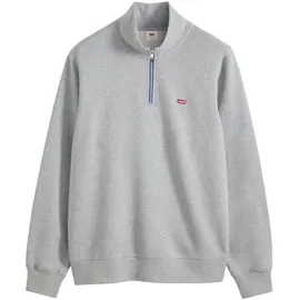 Levi's Original Housemark 1/4 Zip Sweatjacke Herren Grau XL