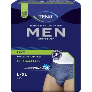 TENA Men Active Fit Pants Plus L/XL blau