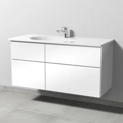 Sanipa Waschtischunterschrank „3way“ in Weiß (glanz)