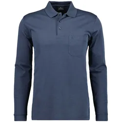 Soft Knit Polo Knopf Langarm Herren Poloshirt