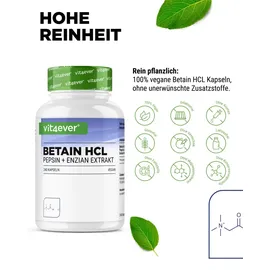 Vit4ever Betain HCL Kapseln 240 St.
