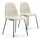 VS Venta-stock Brenda Polsterstuhl Beige 2er Set