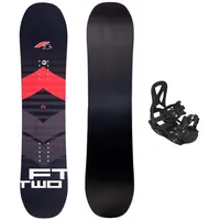 F2 FTWO Set Junior Snowboard Rental Schwarz/Rot 100cm +