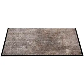 Schöner Wohnen Fußmatte Miami, grau - rutschfeste Sauberlaufmatte strapazierfähig - Fussmatte Haustür - Türmatte waschbar bei 30°C