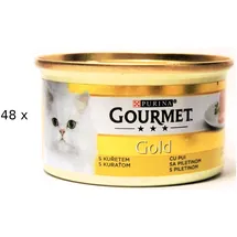 Purina Gourmet Gold Feine Pastete mit Huhn 48 x 85 g