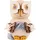 Kuhnert - Dekoration/Holzfigur - Mini Eule mit Strickzeug