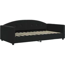 vidaXL Tagesbett Ausziehbar mit Schubladen Schwarz 100x200 cm Samt