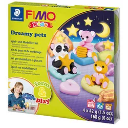 STAEDTLER Modelliermasse FIMO® kids Dreamy Pets mehrfarbig