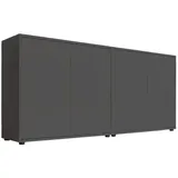 MID.YOU Sideboard Mailand Set 2, Anthrazit,