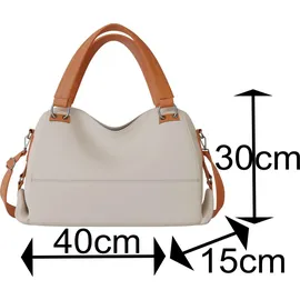 KMISSO 30669 Shopper Veganes Leder Beige/Brown