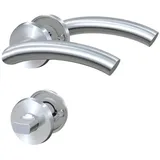 BASI Rosetten-Garnitur - ZB 3300 - Edelstahl - C-Form - Lochung WC - 7309-2308