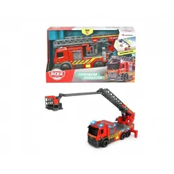 Dickie Toys Spielzeug-Polizei 203714011 Feuerwehr Drehleiter