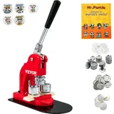 Vevor Buttonmaschine Knopfmachermaschine 32 mm, Badge Punch Press 500 Stk. Blechdeckel, DIY Badge Press Machine Button Badge Maker für Personalisiertes
