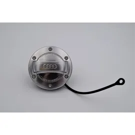 Audi Tankdeckel Aluminiumoptik Tankverschluss Deckel Logo, 8Y0071000