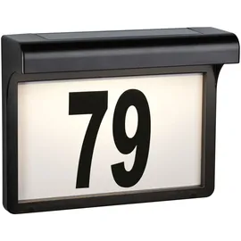 Paulmann Solar Hausnummernleuchte Dayton II Schwarz
