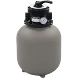 vidaXL Sandfilter mit 4-Wege Ventil grau 91725