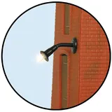 Viessmann N Wandleuchte klein, LED warmweiß