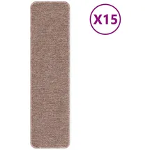 vidaXL Treppenstufen 15 Pcs Hellbraun 75 x 20 cm Polypropylen vidaXL