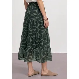 STREET ONE Maxirock Damen Floral Grün 36