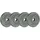Athlyt Hantelscheiben-Set 4 x 2,5 kg schwarz