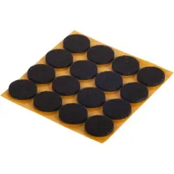 fix-o-moll SUKI, Gleiter rund, Durchmesser 22mm zum Kleben Filz braun