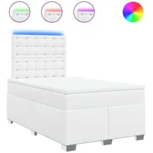 vidaXL Boxspringbett 120 x 200 cm Weiß