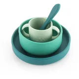 Reer Silikon-Geschirrset, 4-teilig, |grün | 1.0 Stück