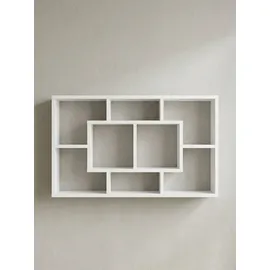 KADIMA DESIGN Wandregal Rur 85 x 16 x 48 cm Weiß