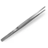 InstrumenteNRW Grillpinzette 30 cm Innenzahnung Rostfreier Edelstahl Silber Modern