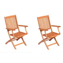 Merxx Rio Klappsessel 50 x 60 x 94 cm braun 2 St.