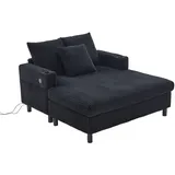 Lvhom Relaxliege, Schwarz, Textil, 128x85x142 cm, Wohnzimmer, Sessel, Relaxliegen