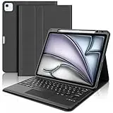 WAVATA Tastatur für Samsung Galaxy Tab A11+ 2025 11 Zoll/A9+ 2023 mit Touchpad, Hülle mit Tastatur für Samsung Tab A11 Plus Magnetische Bluetooth Abnehmbare QWERTZ Layout, Schwarz