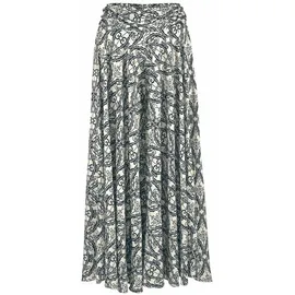 LASCANA Hosenrock Damen Bedruckt Blau/Creme 44