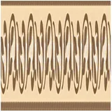 ascreation A.S. Création Borte selbstklebend Barock 10,05 m x 5 cm Braun-Beige