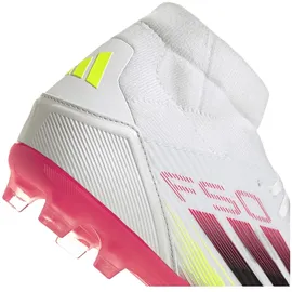 adidas F50 League Mid FG/MG Cloud White / Core Black / Solar Yellow 46
